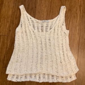 Zara Distressed Knit Tank